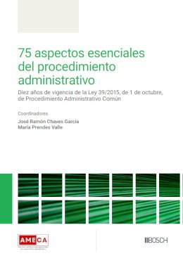 75 aspectos esenciales del procedimiento administrativo