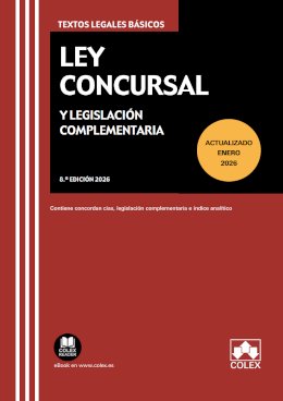 Portada de Ley Concursal y legislación complementaria