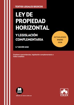 Portada de Ley de propiedad horizontal y legislación complementaria