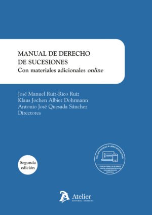 Portada de Manual de Derecho de sucesiones. 2ª edición — Atelier